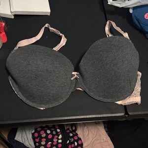 Source Unknown Charcoal and Blush Bra